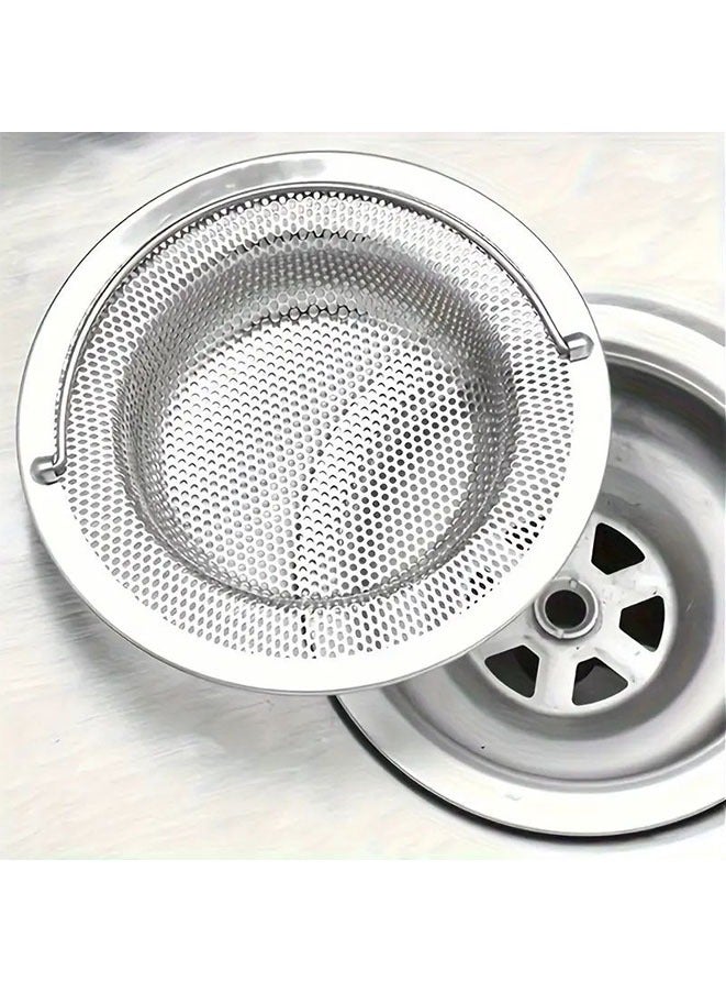 Stainless Steel Bathtub Hair Catcher Stopper, Shower Drain Hole Filter With Handle, Metal Sink Strainer, Floor Drain For Kitchen(1Pc)  - Image 3