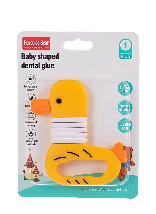 Twisoo Cute Duck Silicone Baby Teether - Food Grade, BPA-Free, High-Temp Resistant, Easy to Clean - Image 5