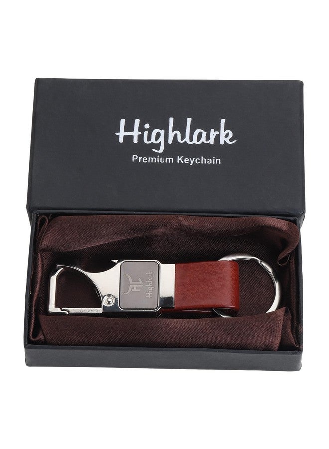 Highlark® Keychain with Faux Leather Loop | Uses For Home, Office, Car & Bike Keyring | Durable & Stylish Key Holder | Carabiner with Bottel opener keychain for Men & Women (Set of 3) - Image 4