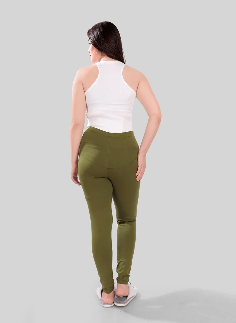 Tummy  Pack of 2 Viscose Solid High Waist Maternity Leggings for Women | Best Price UAE