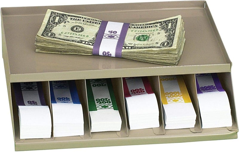 Single Level Coin wrap or Bill Strap Rack, Pebble Beige