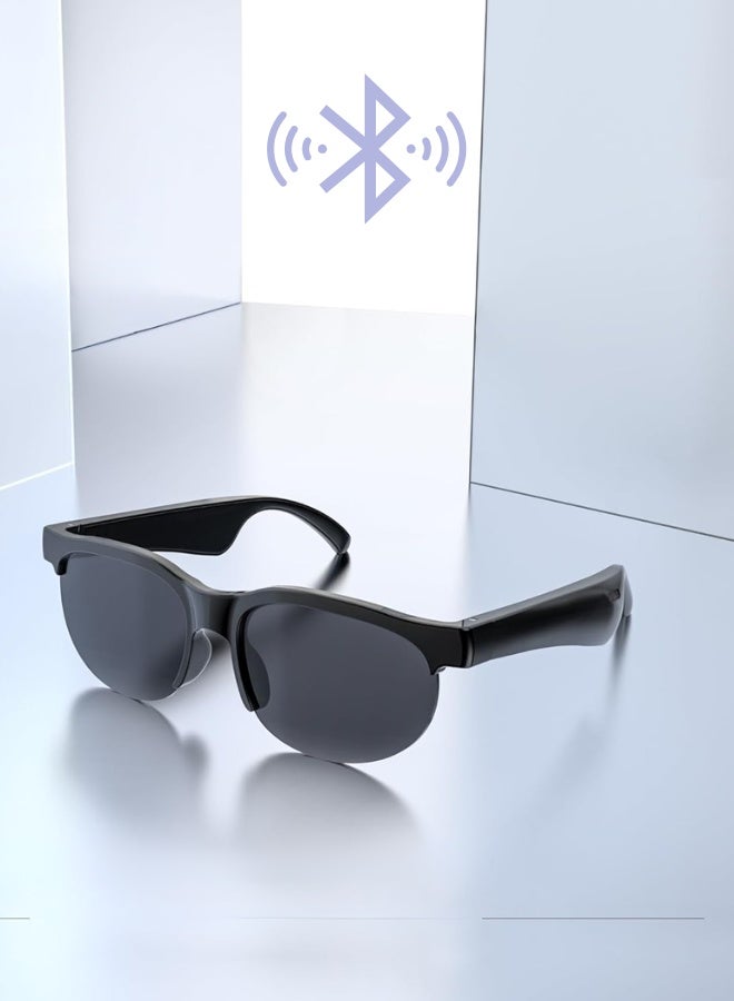 F06 Bluetooth Smart Sunglasses with Built-in Wireless Headset - Black  - Image 2