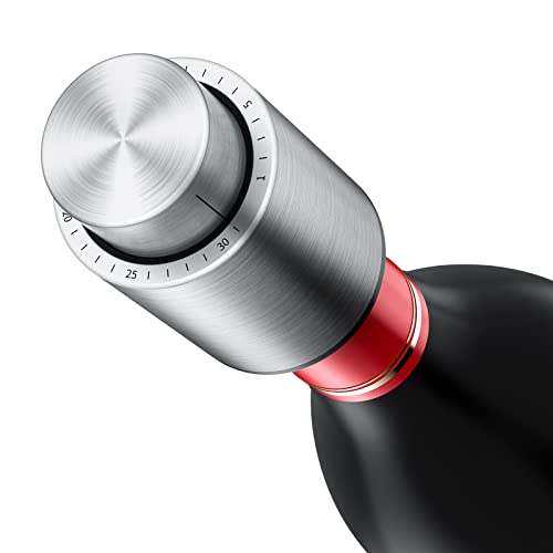 Hanlomele Wine Bottle Stoppers，2-in-1 Vacuum Wine Stopper，Stainless Steel Wine Savers, Reusable Wine Preserver, Vacuum Pump Corks Keep Wine Really Fresh, Best Gift Accessories,Hanlomele(1 Pack) - Image 1