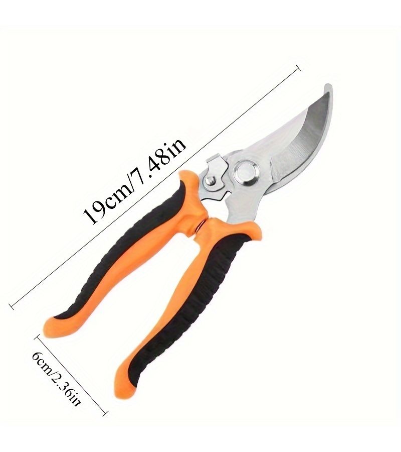 Green Heavy Duty Gardening Pruner Non Slip Grip For Trimming Thick Branches Floral Arrangements Landscape Beautification Ergonomic Design Lawn Care Tool Professional And Enthusiast Gift - Image 4