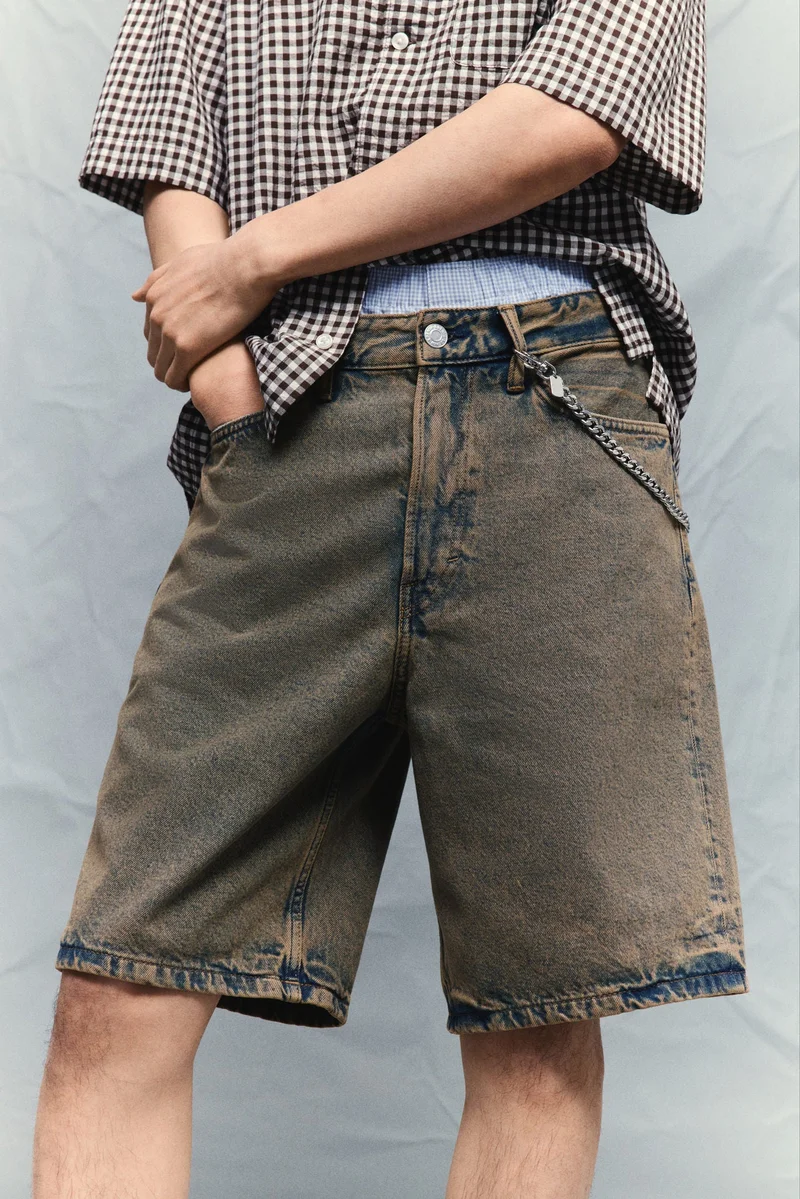 H&M  Relaxed Denim shorts for Men | Best Price UAE