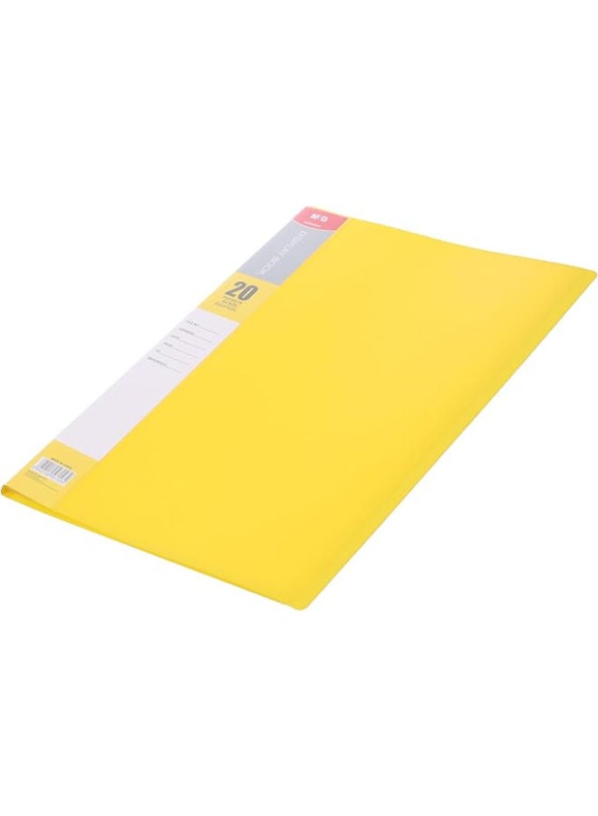 ام اند جي حامل مستندات A4، تخزين ملفات بسيط على شكل حرف U، بلاستيك خفيف الوزن، 20 جيبًا - Image 2