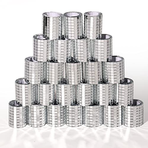 PP OPOUNT 11800 PCS Disco Ball Tiles, 5 x 5 mm Self-Adhesive Disco Ball Tiles for Crafts, MirrorTiles for Art Collage, DIY Disco Balls, Indoor Outdoor Decoration, DIY Craft Decoration - Image 1