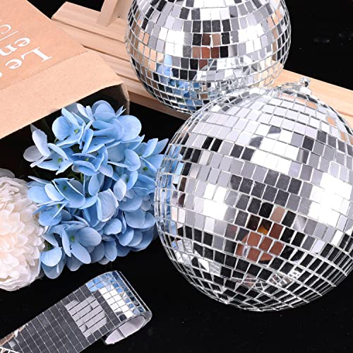 PP OPOUNT 11800 PCS Disco Ball Tiles, 5 x 5 mm Self-Adhesive Disco Ball Tiles for Crafts, MirrorTiles for Art Collage, DIY Disco Balls, Indoor Outdoor Decoration, DIY Craft Decoration - Image 2