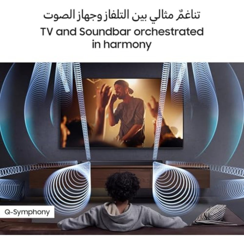 مكبرات صوت Q-series Q990F للمسرح المنزلي، ألومنيوم أسود، نظام محيطي كامل True 11.1.4ch مع تقنية Dolby Atmos اللاسلكية وSpaceFit Sound Pro - Image 4