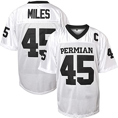 MESOSPERO Boobie Miles Permian High School Football Jersey - Friday Night Lights Movie Jersey - White, XX-Large - Image 1