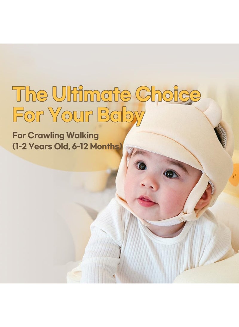 LuckSa Baby Head Protector- Baby Helmet Cotton, Adjustable & Ultra-Lightweight Head Protector for Crawling & Walking Infants, Toddlers - Image 2