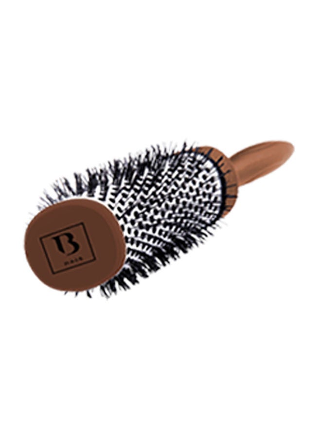 NIBEMINENT Alum Barrel Hair Brush White/Brown/Black 43millimeter