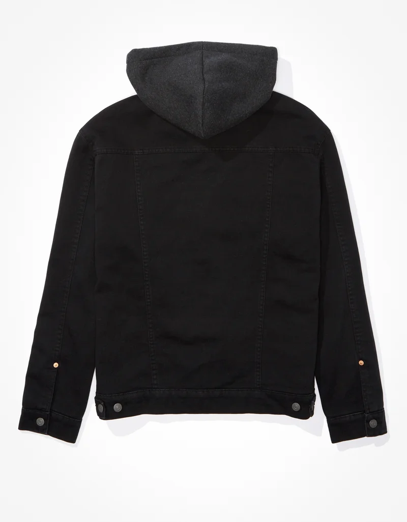 American Eagle Hooded Canvas Trucker Jacket