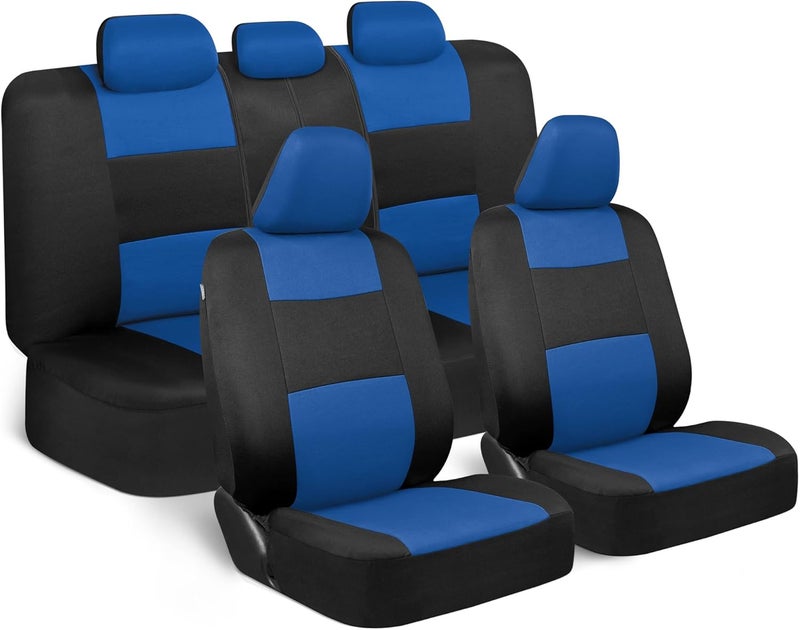 BDK PolyPro Blue Car Seat Covers Full Set with Floor Mats - Image 3
