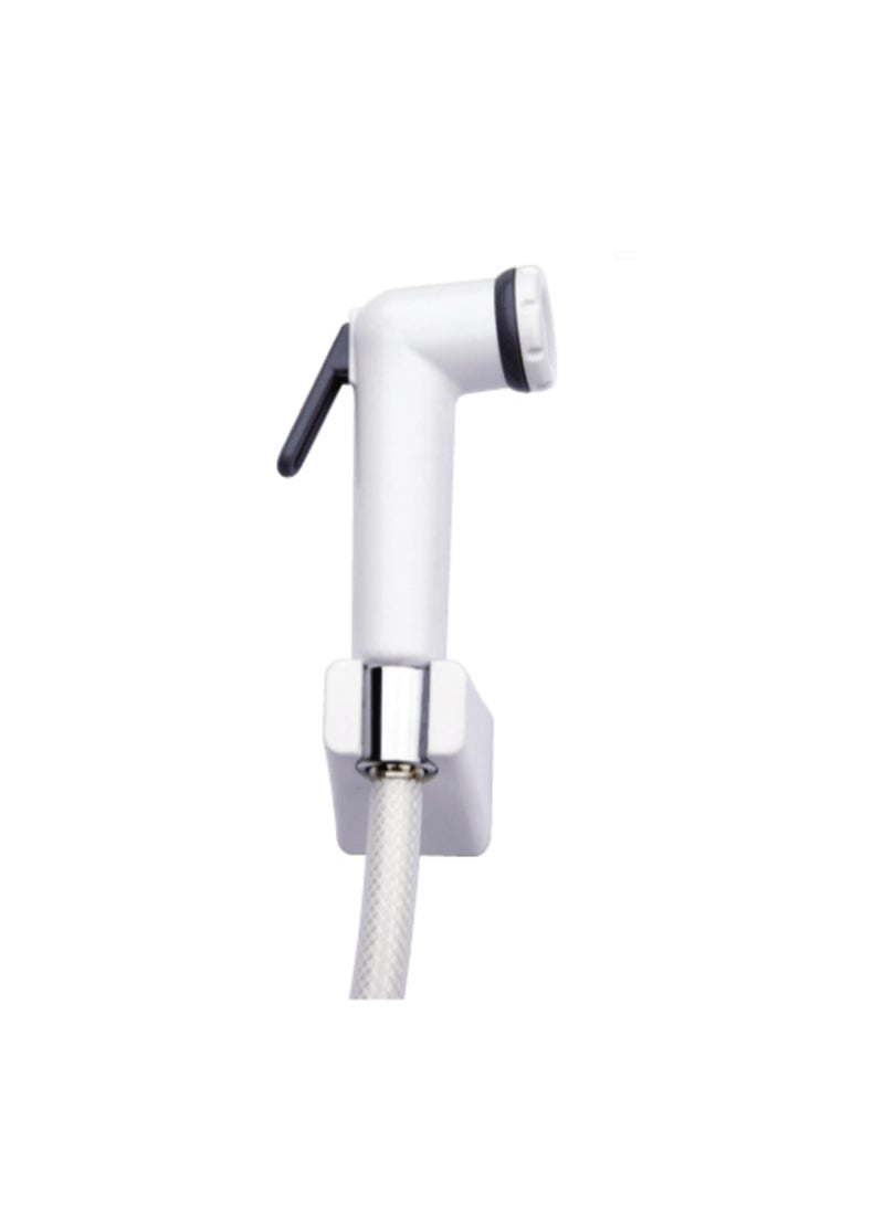 REEF Shattaf Set White – Premium Bidet Sprayer Set with Stainless Steel Hose & Wall Holder | RF-WSS-02 - Image 4