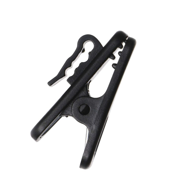 Mini Skater 1 Inch Length Small Earphone Wire Clips Headphone Mount Cable Clothing Clip Earbud Clip to Keep Earphone/Microphone Cord in Place for 1.5mm Wire Diameter Round Wire Earphones,6Pcs (Black) - Image 4