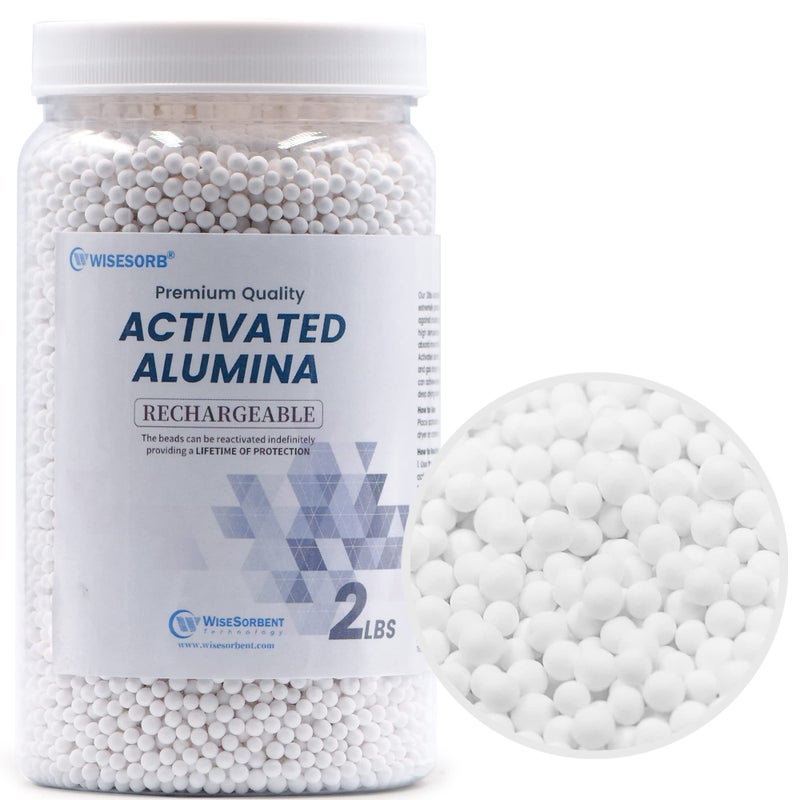 Wisesorb 2 LBS Activated Alumina, Alumina Desiccant Great for Filament Drying, Reusable Dessicant Dehumidifiers Desiccant Moisture Absorber Prevent Wet Filament - Image 1