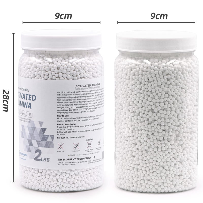 Wisesorb 2 LBS Activated Alumina, Alumina Desiccant Great for Filament Drying, Reusable Dessicant Dehumidifiers Desiccant Moisture Absorber Prevent Wet Filament - Image 4