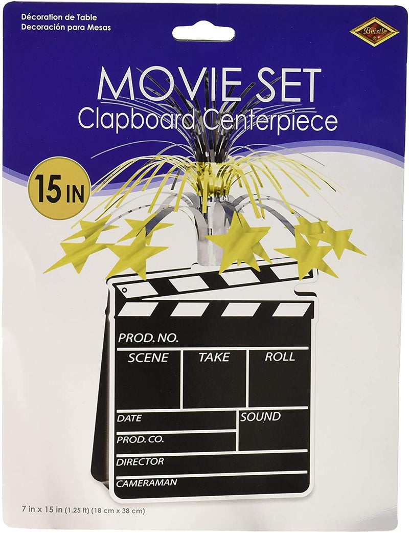 Beistle Movie Set Clapboard Centerpiece Party Accessory (1 count) (1/Pkg) - Image 2