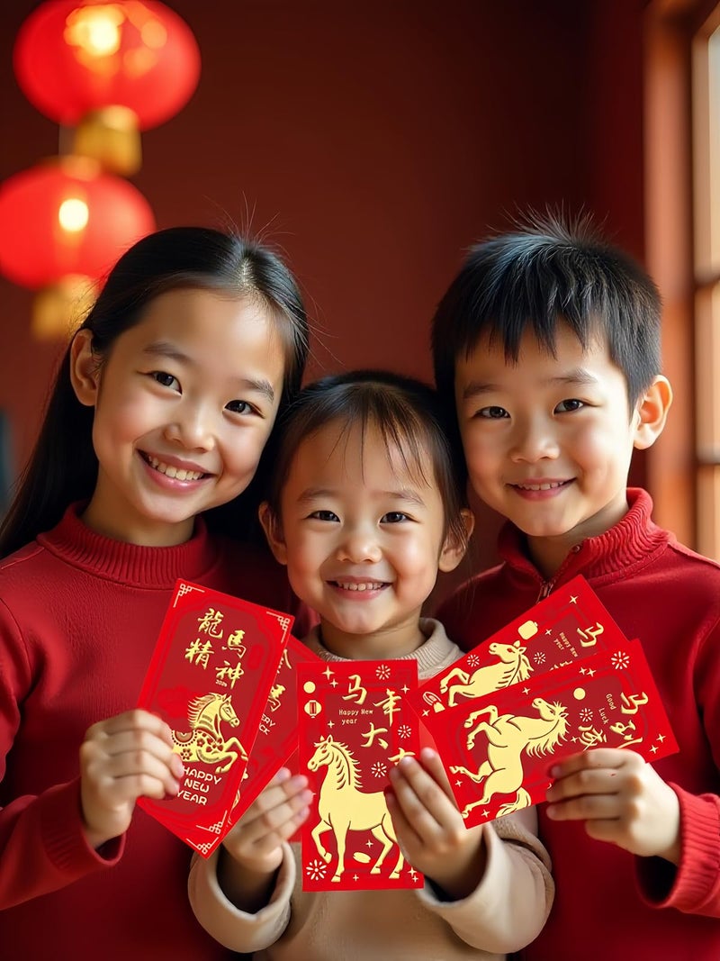 Cifudec 36PCS 2026 Chinese New Year Red Envelopes Hong bao Lunar New Year Envelopes Chinese Lunar New Year Gifts Red Envelope Horse - Image 4