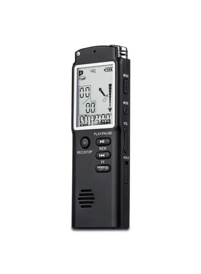Digital Voice Recorder Support Large Capacity Li Battery One-piece Send Multiple Stock T60 Voice Recorder Audio Format Mp3-Color:Black-Capacity:16GB - Image 1