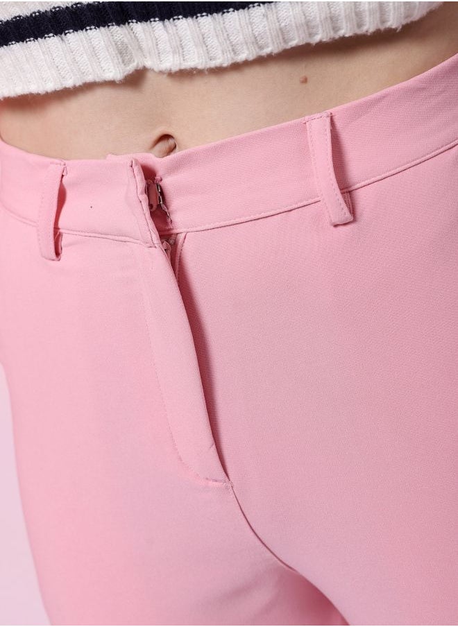 Freehand Women Tapered Solid Mid-Rise Pants  - Image 4