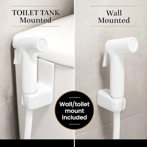 WOYO White ABS Health Faucet Set for Bathroom | Jet Spray with 1.2-Metre Ultra Flexible PVC Hose | Toilet Shower Spray, Bidet Use, and Bathroom Cleaning – Set of 1 (Style-4) - Image 4