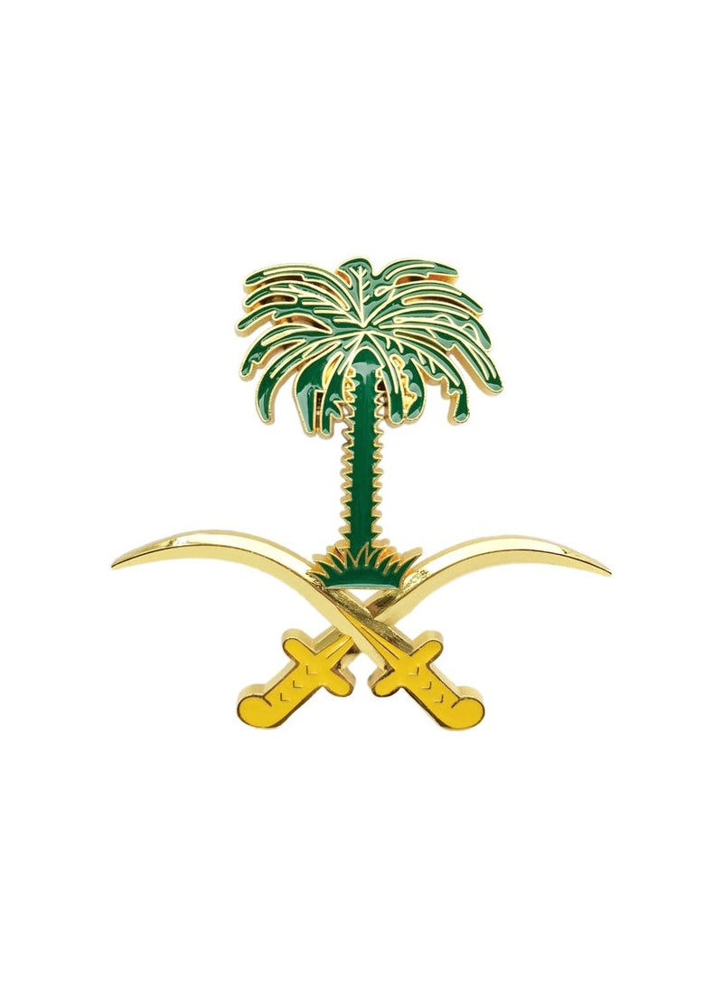 Car Grille Saudi Badge For Car, Saudi Arabia National Iogo Car Grill Emblem Metal - Image 1