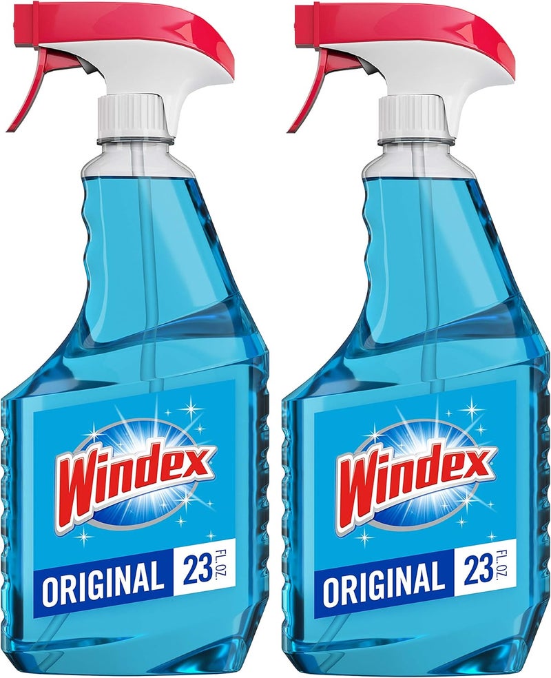 Windex Original Glass and Window Cleaner Spray, 23 Fl Oz (Pack of 2) - Image 1