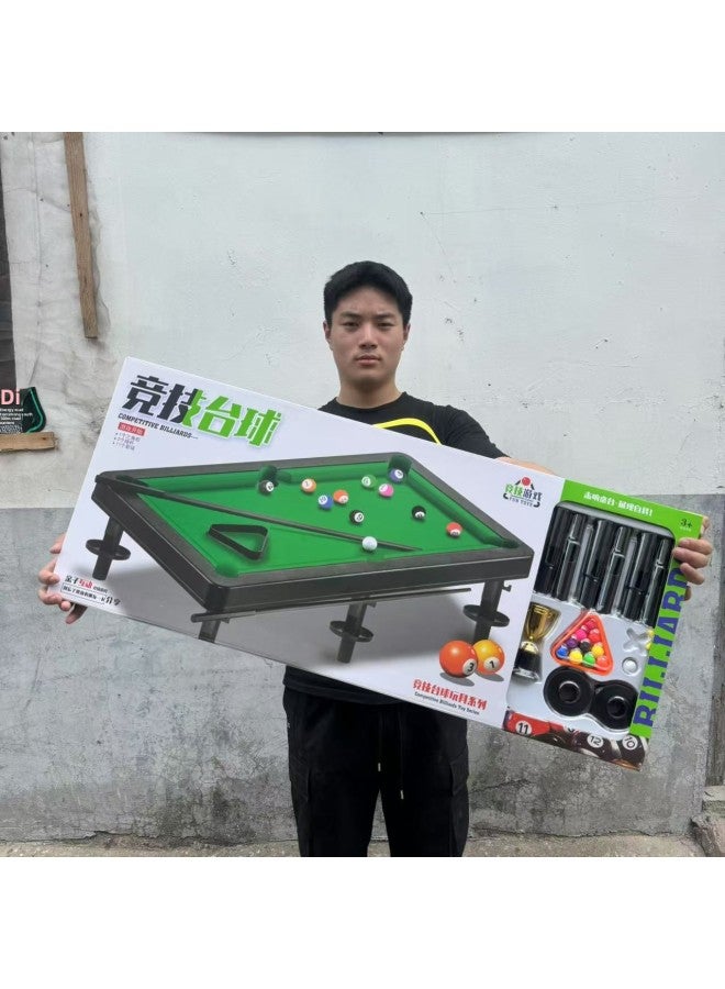 87cm Satchel Gift Box Family Interactive Double Battle Billiard Table Toy Competitive Billiards Game Table Gift