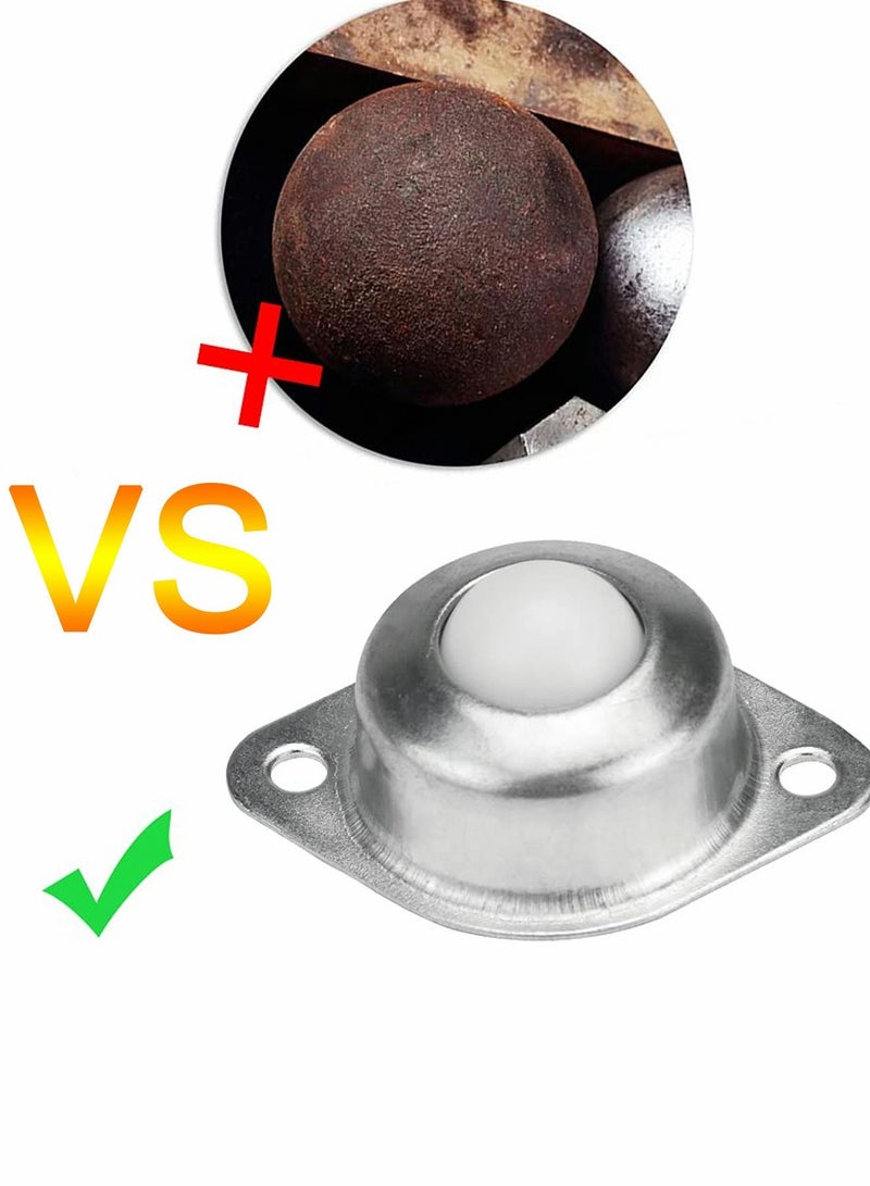 8Pack Roller Ball Transfer Bearings Wheel Universal Castor Balls with Nylon Used for Stand Equipment and Transmission System 44lbs Load Capacity - Image 3