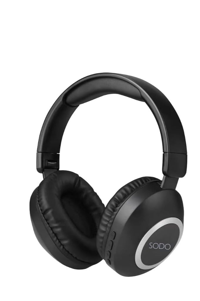SODO SD-1104 Wireless Headphones with Bluetooth 5.0 | High-Quality Microphone, SD Card Support, 3.5mm Jack, and Noise Cancelling | Foldable Headphones with Stylish and Colorful Design  - Image 1