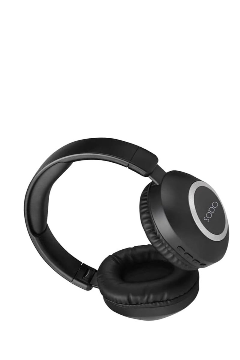 SODO SD-1104 Wireless Headphones with Bluetooth 5.0 | High-Quality Microphone, SD Card Support, 3.5mm Jack, and Noise Cancelling | Foldable Headphones with Stylish and Colorful Design  - Image 3