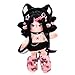 CALEMBOU Plush Doll 30 cm Cotton Doll with Skeleton Soft Anime Plush Dress Up Dolls Kawaii Stuffed Toys Gift Come with Clothes - Image 3