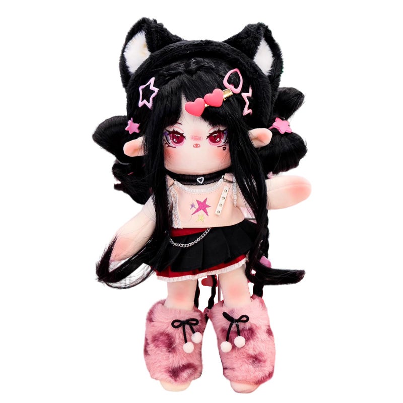 CALEMBOU Plush Doll 30 cm Cotton Doll with Skeleton Soft Anime Plush Dress Up Dolls Kawaii Stuffed Toys Gift Come with Clothes - Image 2