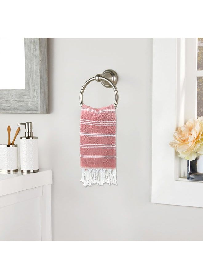 Cabanana - Hand Towels for Bathroom - 2-Pack, 20x30 Inch-100% Cotton,Turkish Bathroom Hand Towels,Super Absorbent & Quick-Dry Soft for Bath, Kitchen, Spa, Face, Hair, Dishcloth (Red) - Image 1