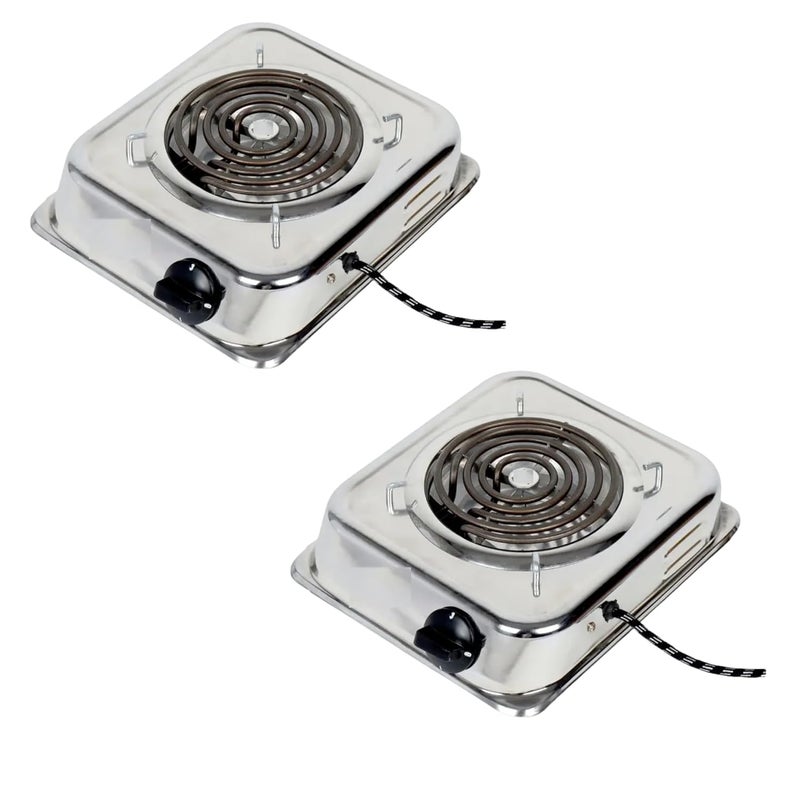 Drumstone 𝐁𝐔𝐘 𝐎𝐍𝐄 𝐆𝐄𝐓 𝐎𝐍𝐄 2000W Electric Hot Plate Cooking Stove with G Coil Heating – Induction Cooktop Style Electric Heater for Fast Cooking – Works with All Metal Utensils & Cookware - Image 1