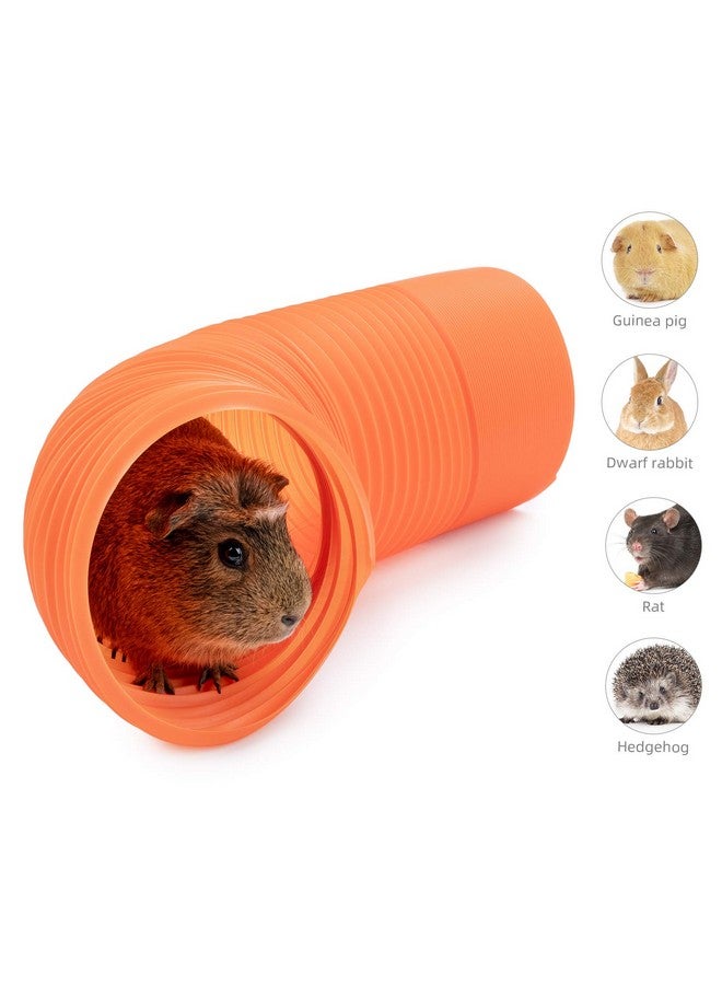 Niteangel Fun Tunnel with 3 Pack Play Balls for Guinea Pigs, Chinchillas, Rats and Dwarf Rabbits (Orange) - Image 2