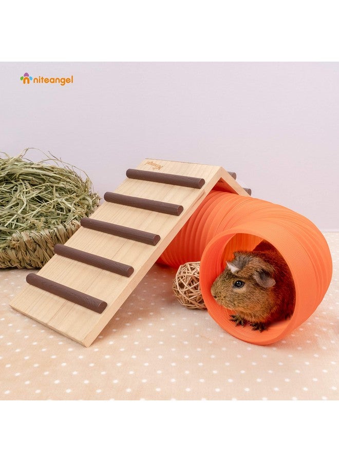 Niteangel Fun Tunnel with 3 Pack Play Balls for Guinea Pigs, Chinchillas, Rats and Dwarf Rabbits (Orange) - Image 4