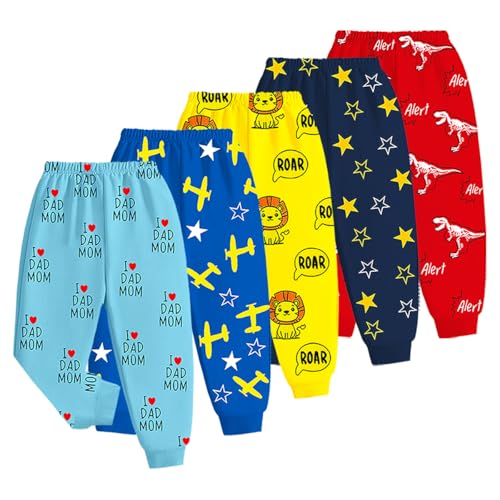 Kuchipoo Regular Fit Boys Pyjamas - Pack of 5 (Multicolor, 2-3 Years, PAJ-172) - Image 1