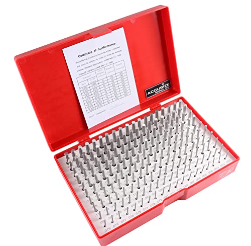 Accusize Industrial Tools 0.061'' to 0.250'' Minus Class Zz Pin Gauge Set, 2'' Overall Length, 190 Pcs/Set, M1(-) - Image 3