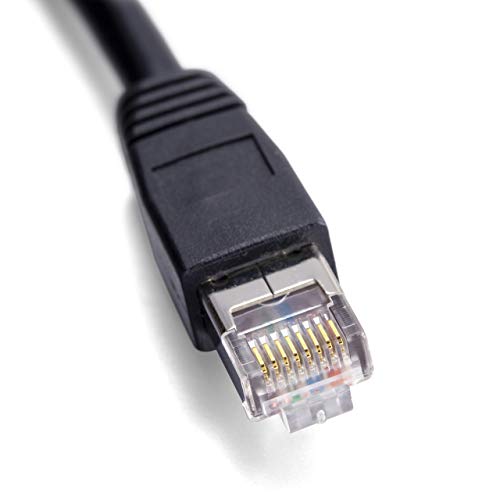 NTW Cat6 Ethernet Cable Shielded 25 FT Black Plated RJ45 Connector Internet LAN Wire Cable Cord for PS5 PS4 Modem Router PC Mac Laptop Xbox 360 Patch Panel Faster Than Cat5 Cat5e (345-S6-025BK) - Image 5