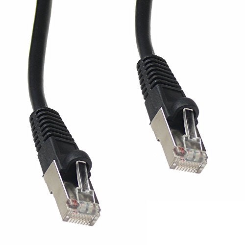NTW Cat6 Ethernet Cable Shielded 25 FT Black Plated RJ45 Connector Internet LAN Wire Cable Cord for PS5 PS4 Modem Router PC Mac Laptop Xbox 360 Patch Panel Faster Than Cat5 Cat5e (345-S6-025BK) - Image 3