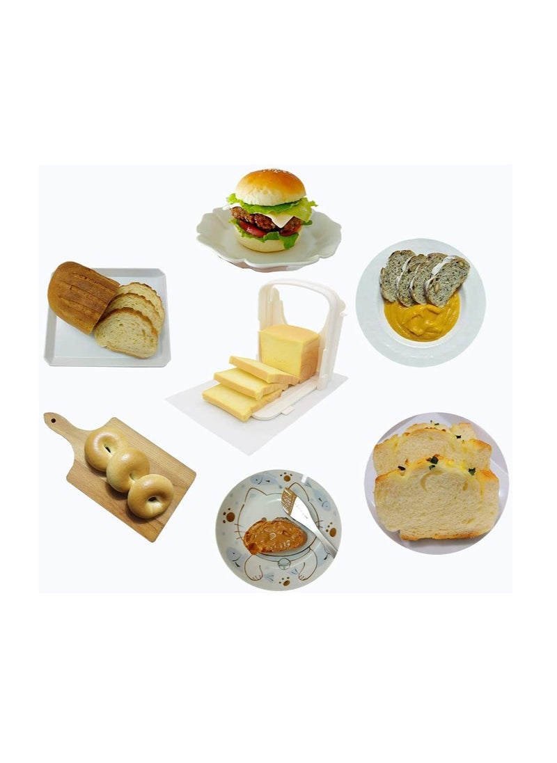 SYOSI - SYOSI, Bread Slicer, Toast Slicer for Homemade Bread, Foldable and Adjustable Manual Handhold Homemade Slicer for Cutting Bread with 4 Slice Thickness Quick and Safe - Image 1
