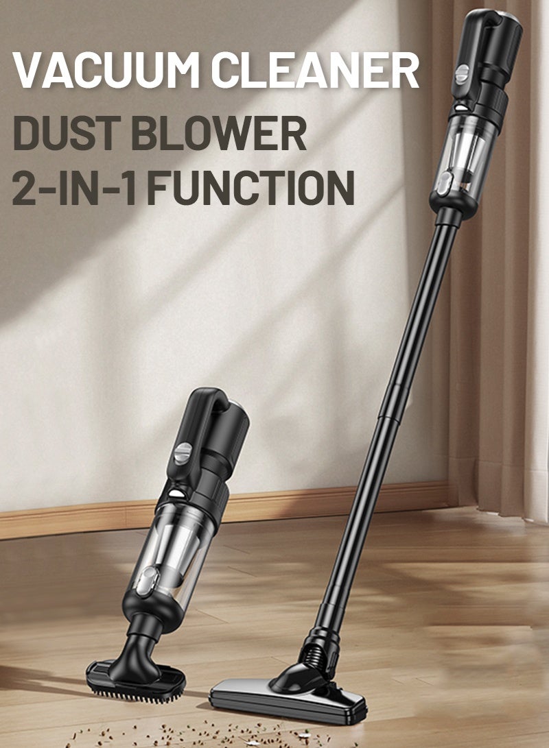Vacuum Cleaner 2-in-1 (Handheld & Stick) - Lightweight & Quiet for Carpets for Pet Hair Removel, Dustproof - Image 2