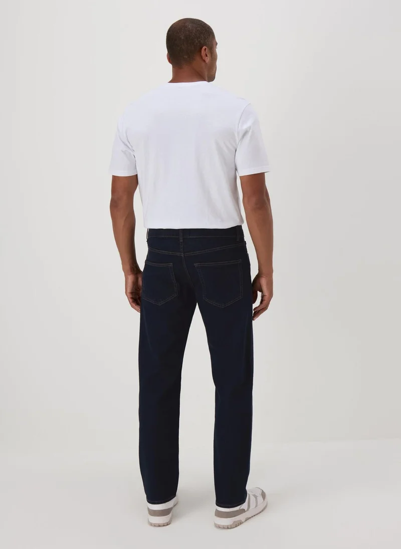 Matalan Dark Denim Straight Jeans Regular