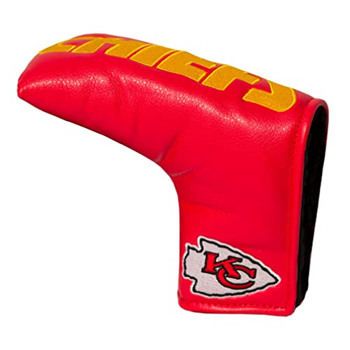 Team Golf NFL Kansas City Chiefs Vintage Blade Putter Cover Golf Club Vintage Blade Putter Headcover, Form Fitting Design, Fits Scotty Cameron, Taylormade, Odyssey, Titleist, Ping, Callaway - Image 1