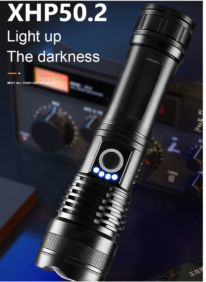 Generic X71 High-Performance LED Flashlight - 5 Modes, Waterproof, USB Rechargeable (Batteries Not Included)  - Image 2