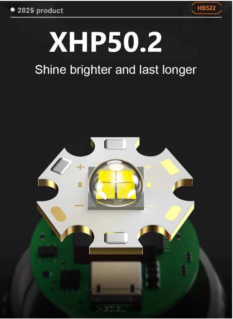 Generic X71 High-Performance LED Flashlight - 5 Modes, Waterproof, USB Rechargeable (Batteries Not Included)  - Image 5