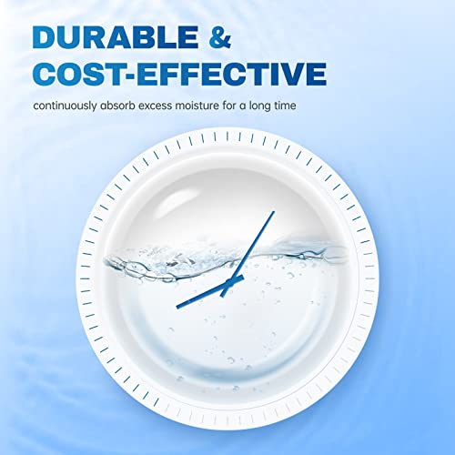 Vacplus Moisture Absorbers 12 Pack, 10.5 Oz, Humidity Absorber Boxes Attracts Extra Moisture from Your Bathroom, Closet, Kitchen, Dehumidifier for Closet (Fragrance Free), Blue - Image 3